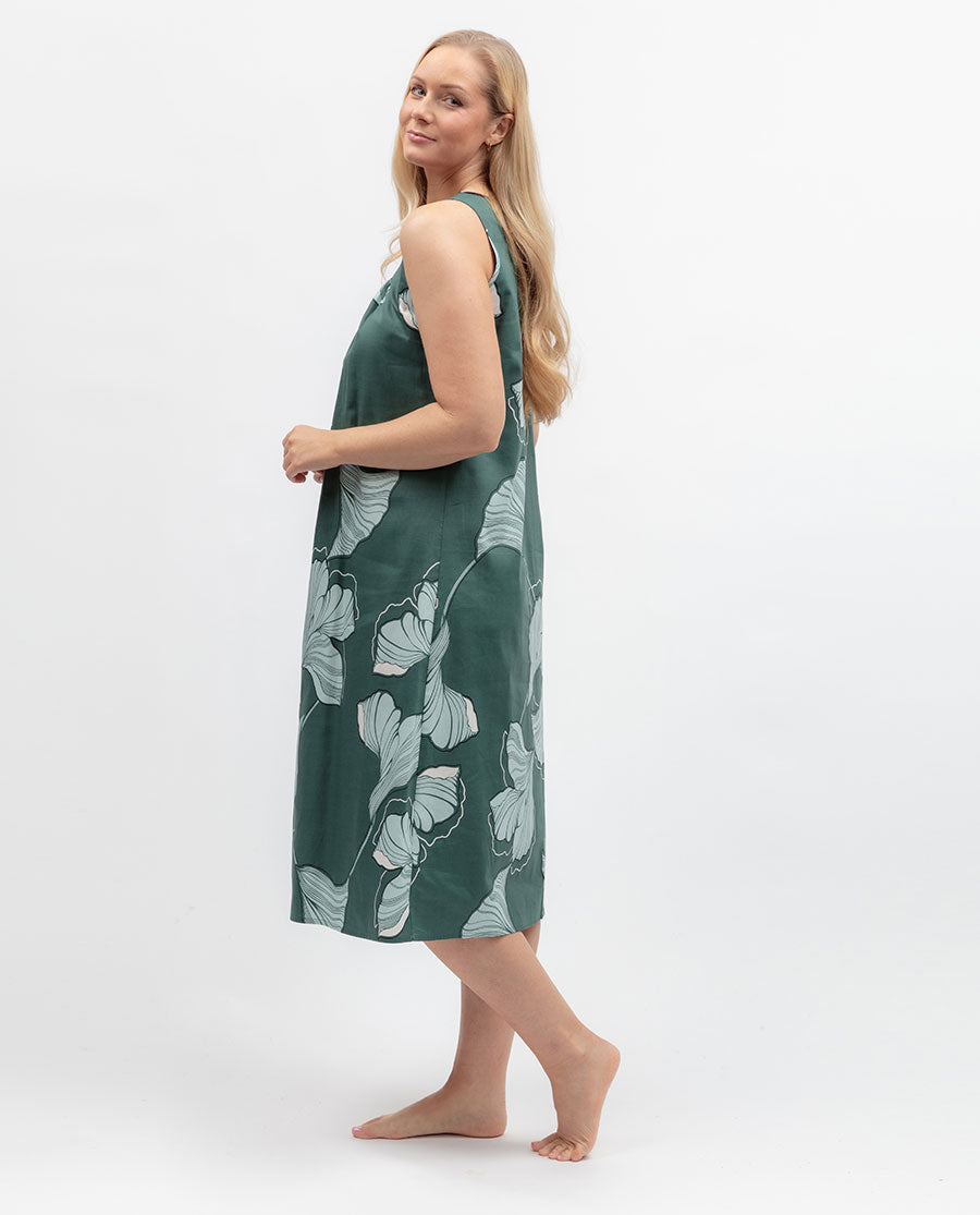 Grace Womens Floral Print Long Nightdress