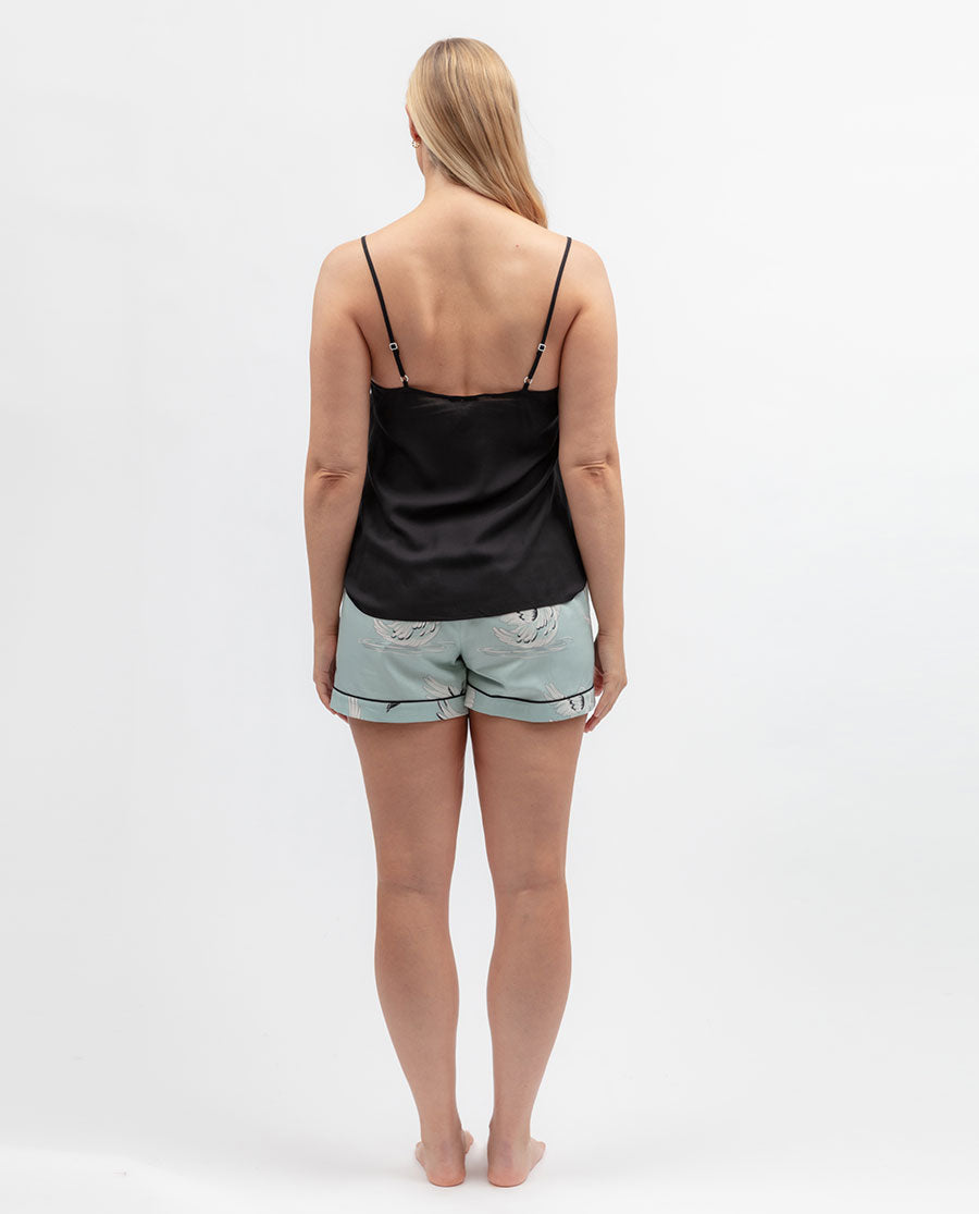 Womens Black Modal Cami