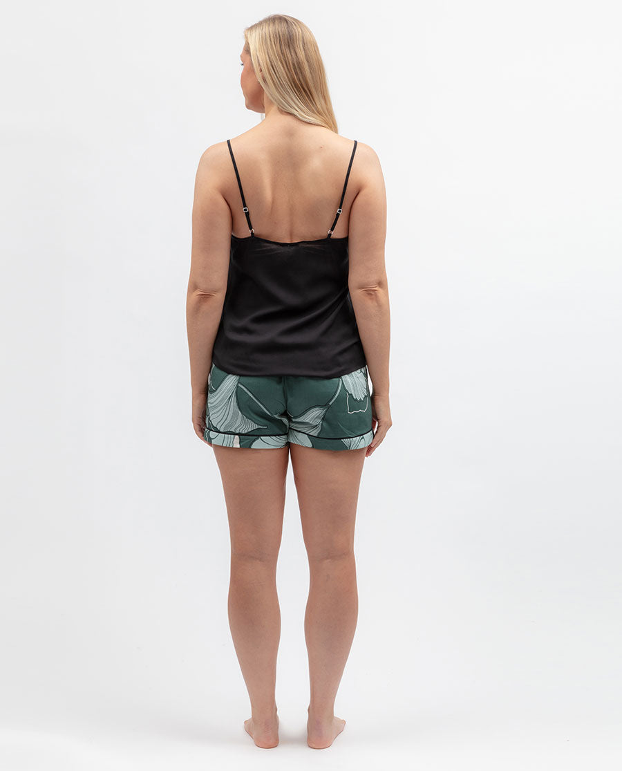 Womens Black Modal Cami