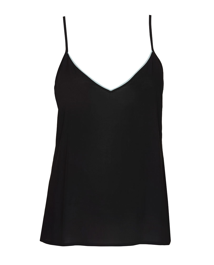 Womens Black Modal Cami
