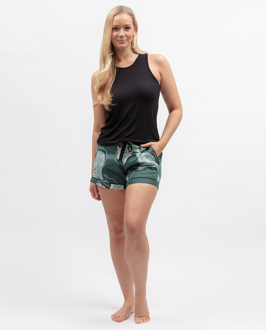 Black Womens Jersey Vest