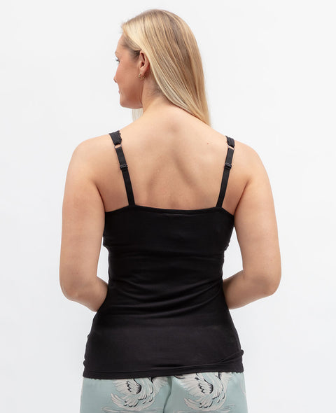 Grace Womens Lace Trim Jersey Hidden Support Vest