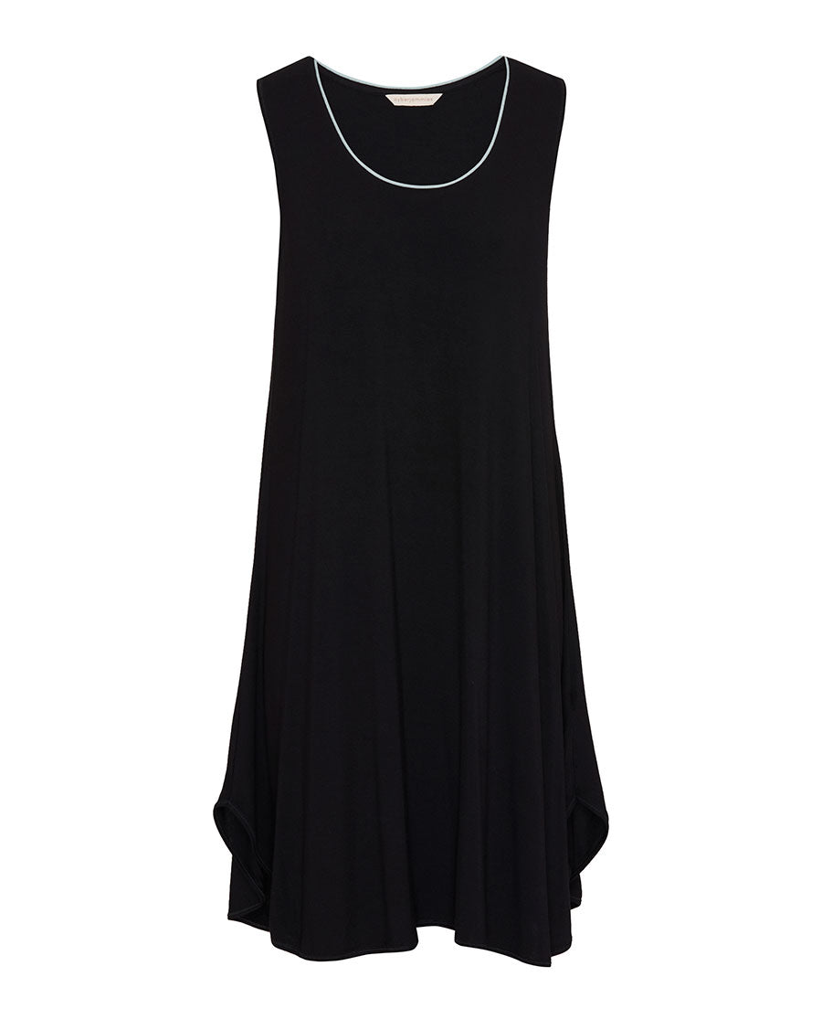 Black Womens Jersey Swing Nightdress