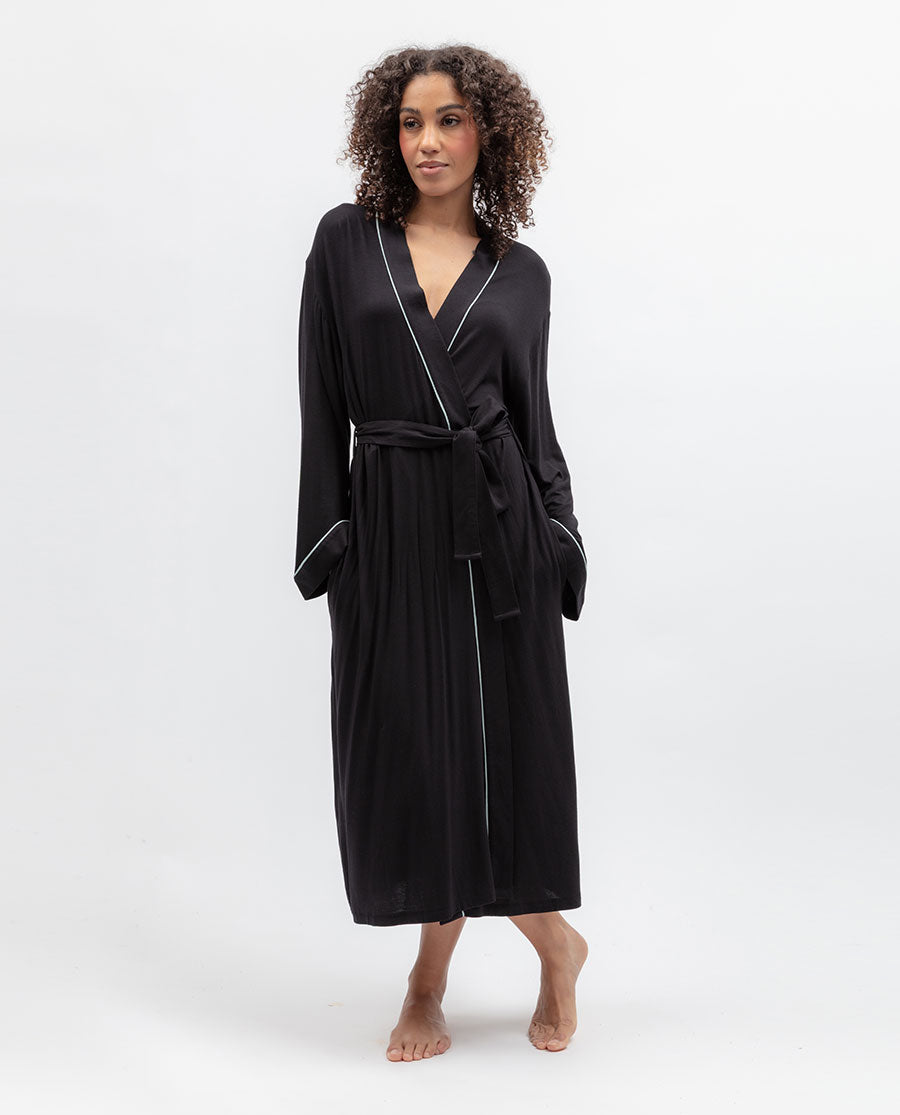 Grace Womens Jersey Long Dressing Gown