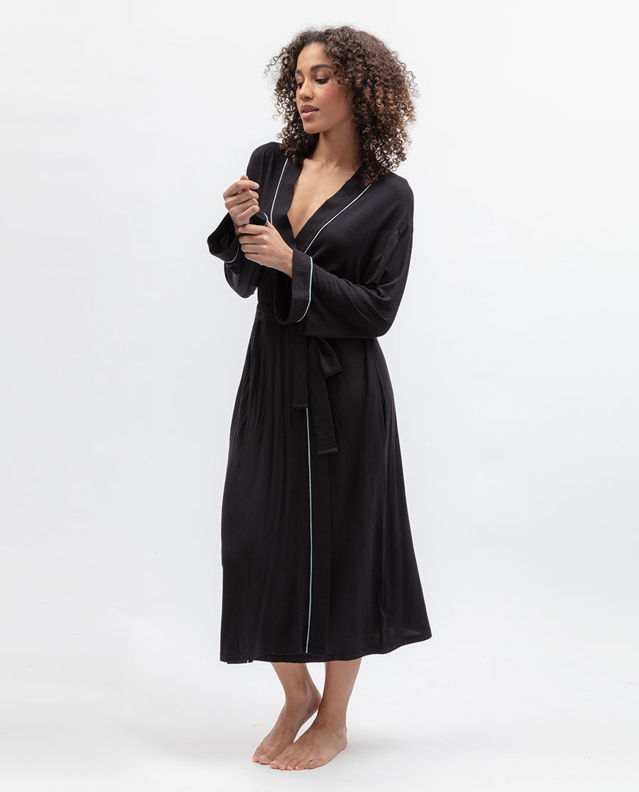 Grace Womens Jersey Long Dressing Gown