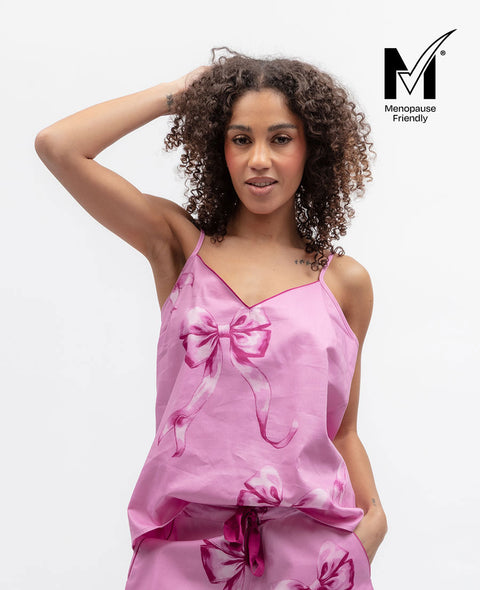 Belle Womens Bow Print Cami