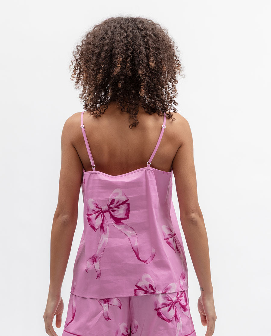 Belle Womens Bow Print Cami