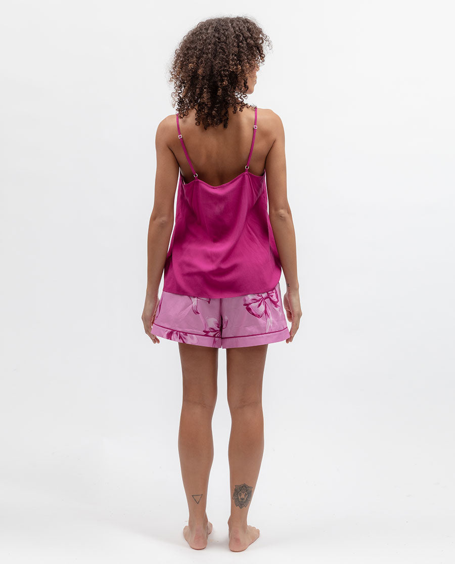 Womens Bow Print Shorts