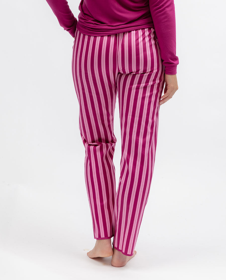 Belle Womens Printed Stripe Pyjama Bottoms