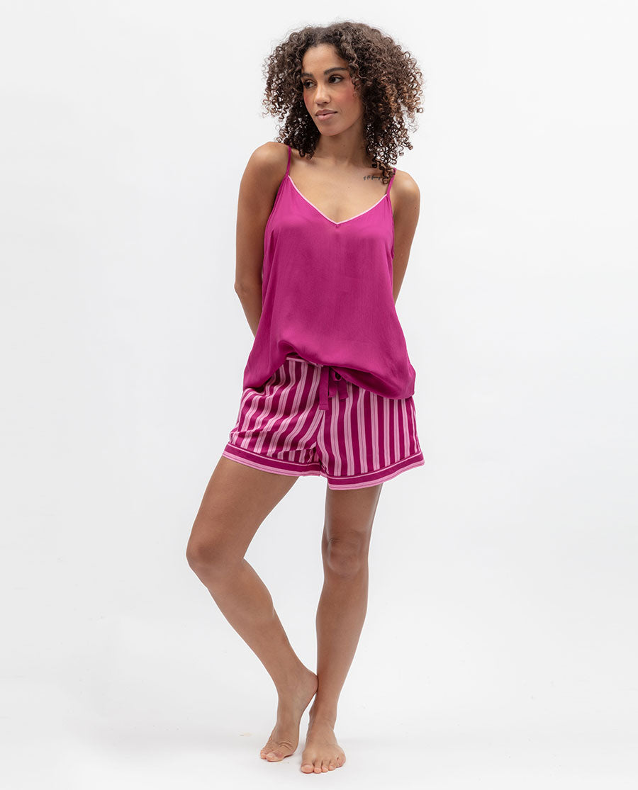 Womens Pink Modal Cami