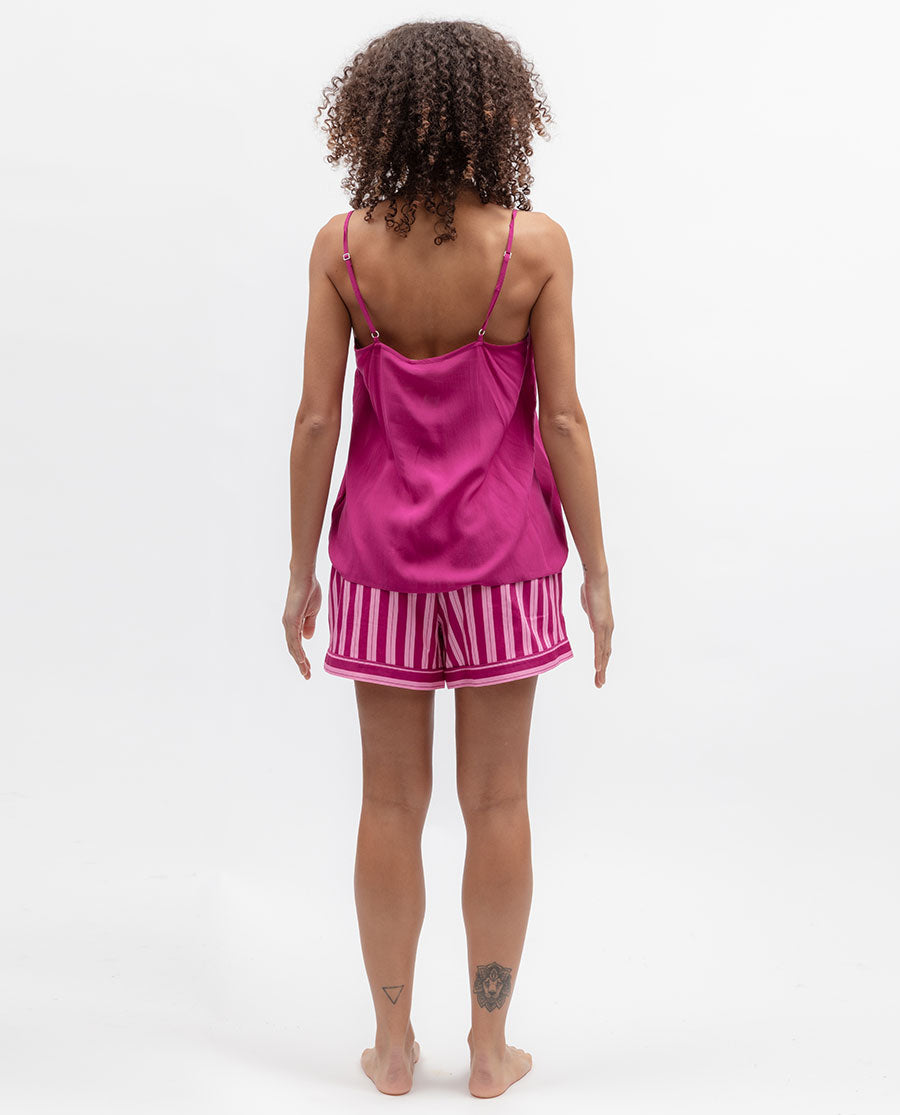 Womens Pink Modal Cami