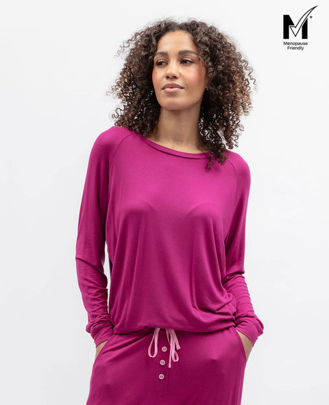 Belle Womens Slouch Jersey Pyjama Top