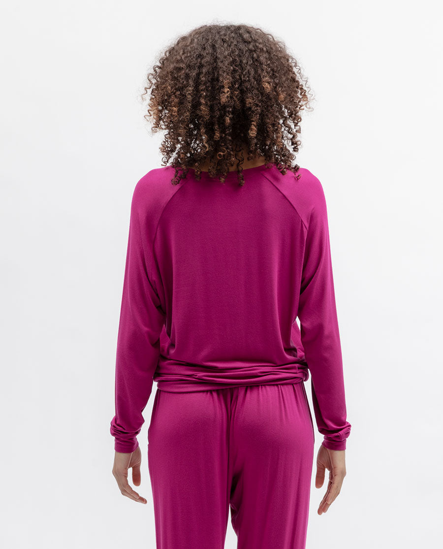 Belle Womens Slouch Jersey Pyjama Top