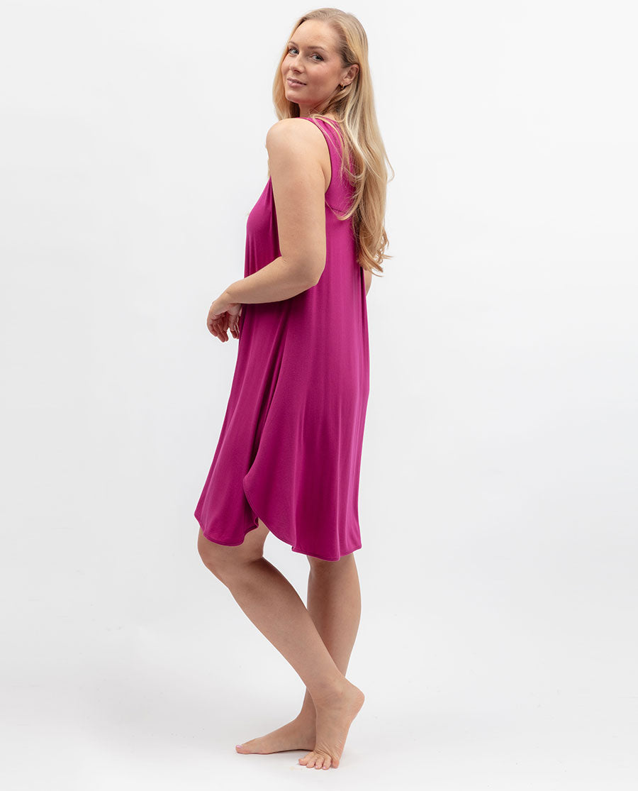 Womens Pink Jersey Swing Nightdress