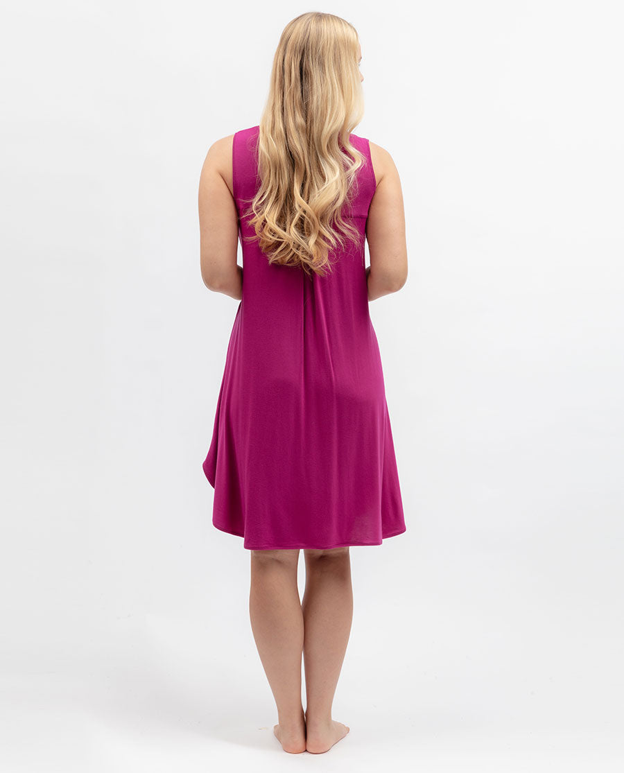 Womens Pink Jersey Swing Nightdress