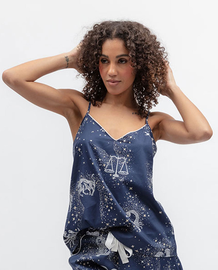 Celestial Nights Womens Zodiac Print Cami