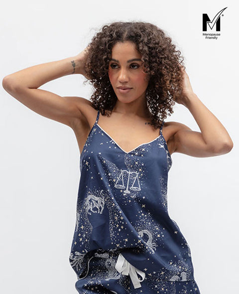 Celestial Nights Womens Zodiac Print Cami