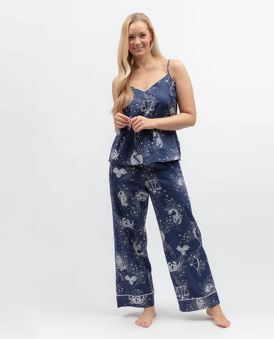 Celestial Nights Womens Zodiac Print Cami