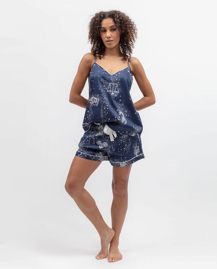 Celestial Nights Womens Zodiac Print Cami