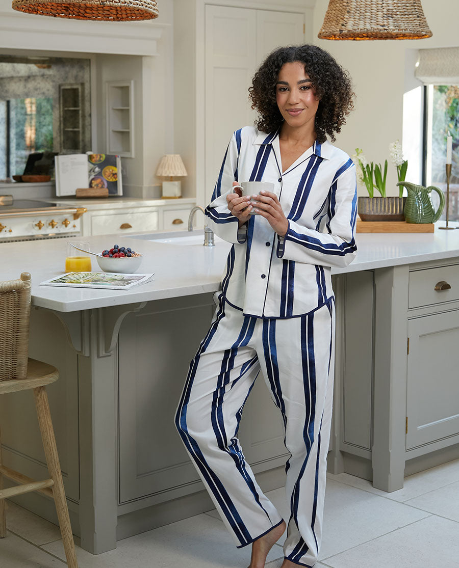 Celestial Nights Womens Printed Stripe Pyjama Bottoms