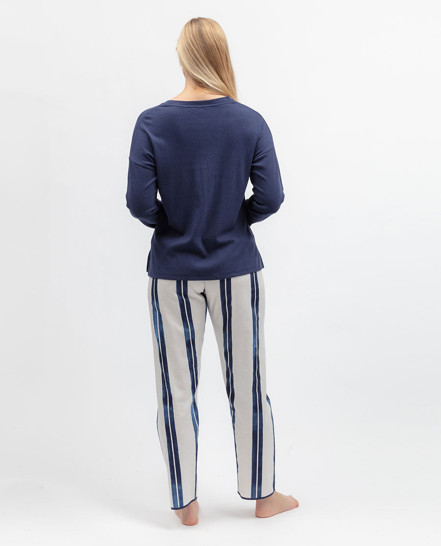 Celestial Nights Womens Printed Stripe Pyjama Bottoms