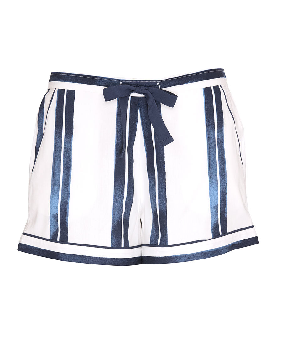 Celestial Nights Womens Printed Stripe Shorts