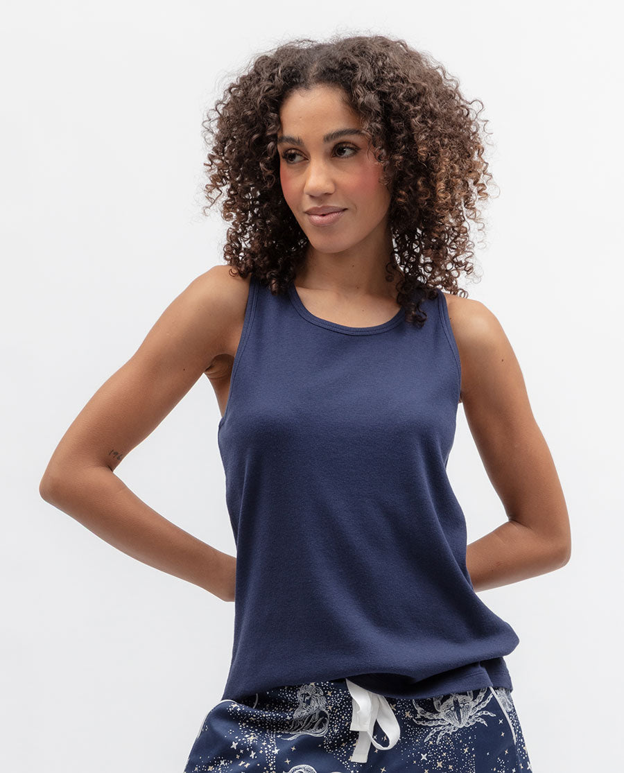 Celestial Nights Womens Ribbed Jersey Vest