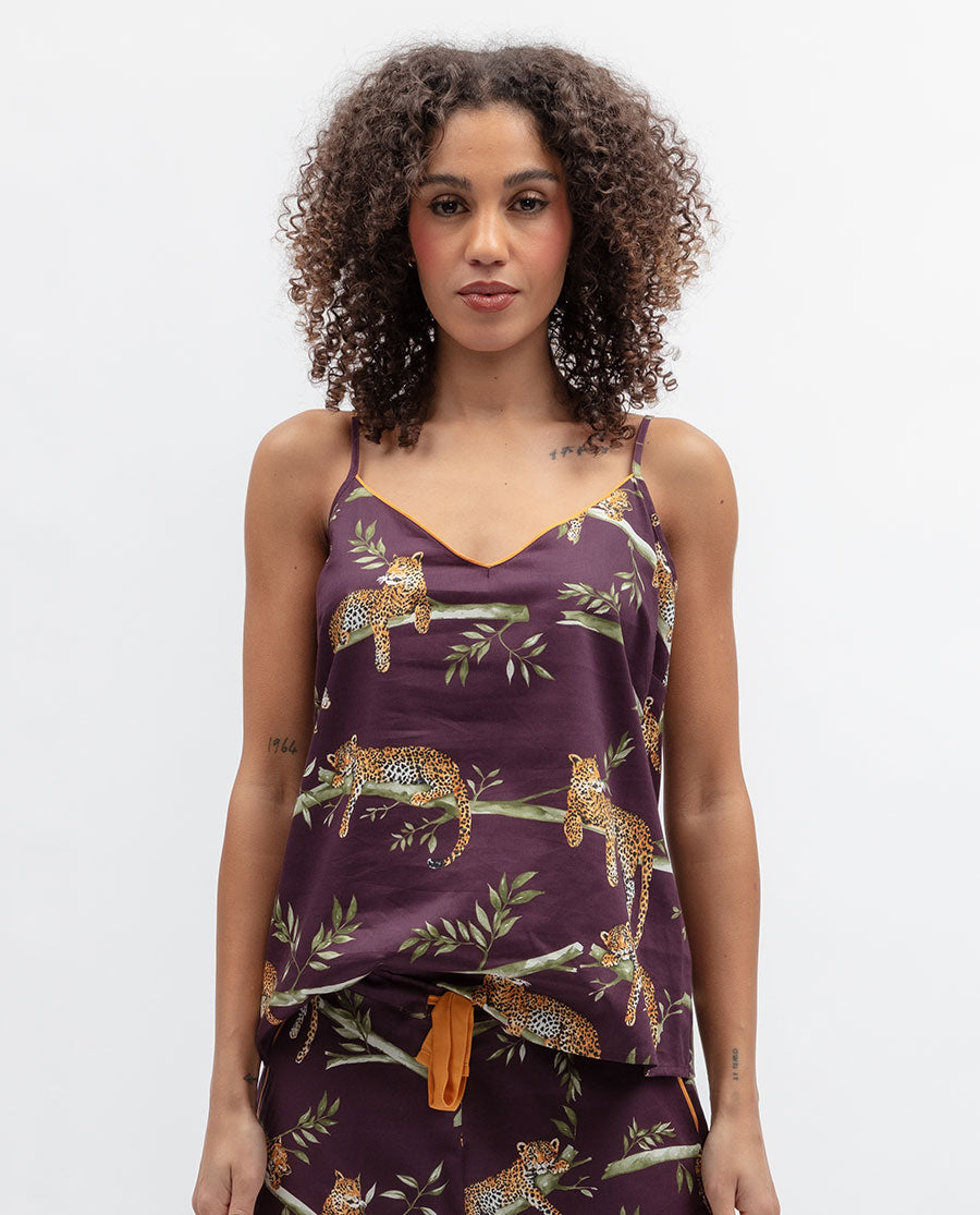 Wild Slumber Womens Leopard Print Cami