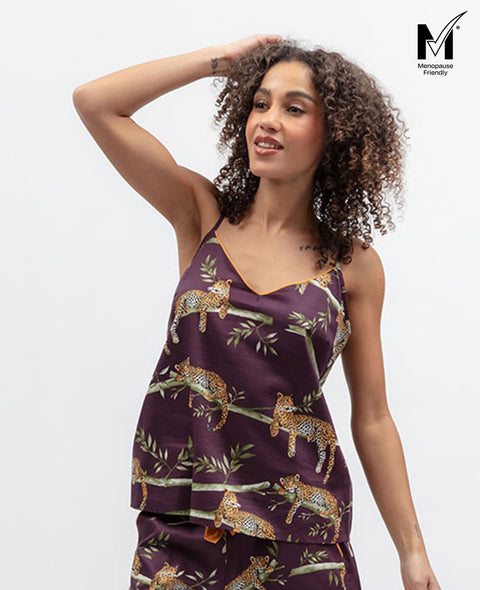 Wild Slumber Womens Leopard Print Cami