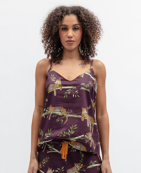 Wild Slumber Womens Leopard Print Cami