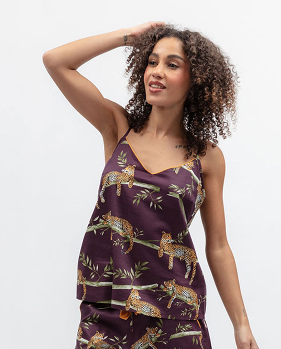 Wild Slumber Womens Leopard Print Cami