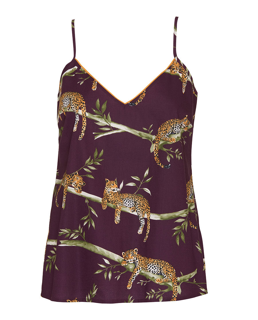 Wild Slumber Womens Leopard Print Cami
