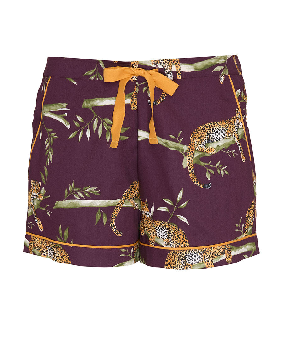 Wild Slumber Womens Leopard Print Shorts