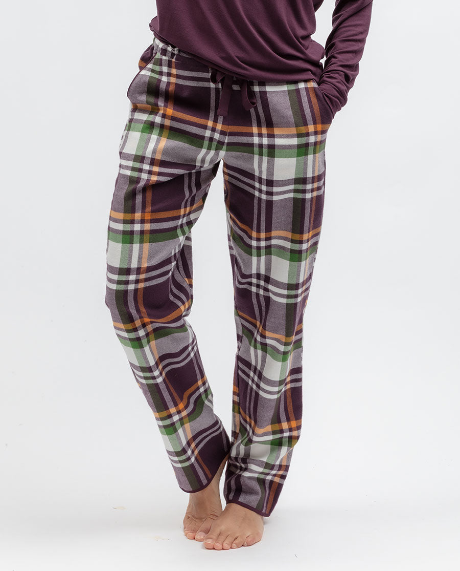 Wild Slumber Womens Lightly Brushed Check Pyjama Bottoms