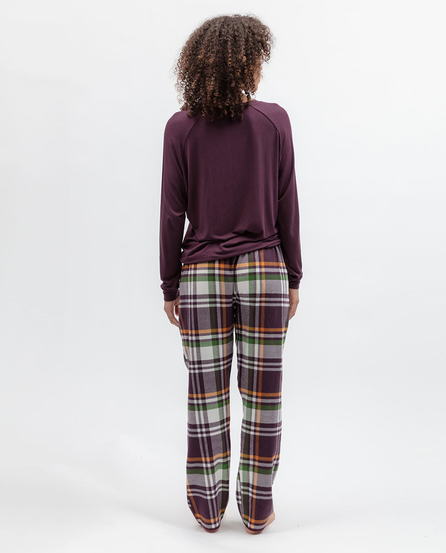 Wild Slumber Womens Lightly Brushed Check Pyjama Bottoms