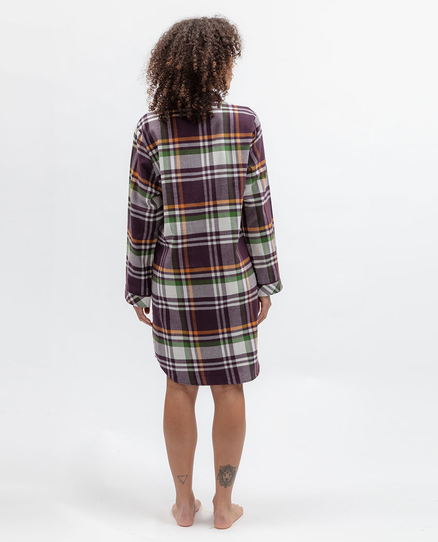 Wild Slumber Womens Lightly Brushed Check Nightshirt