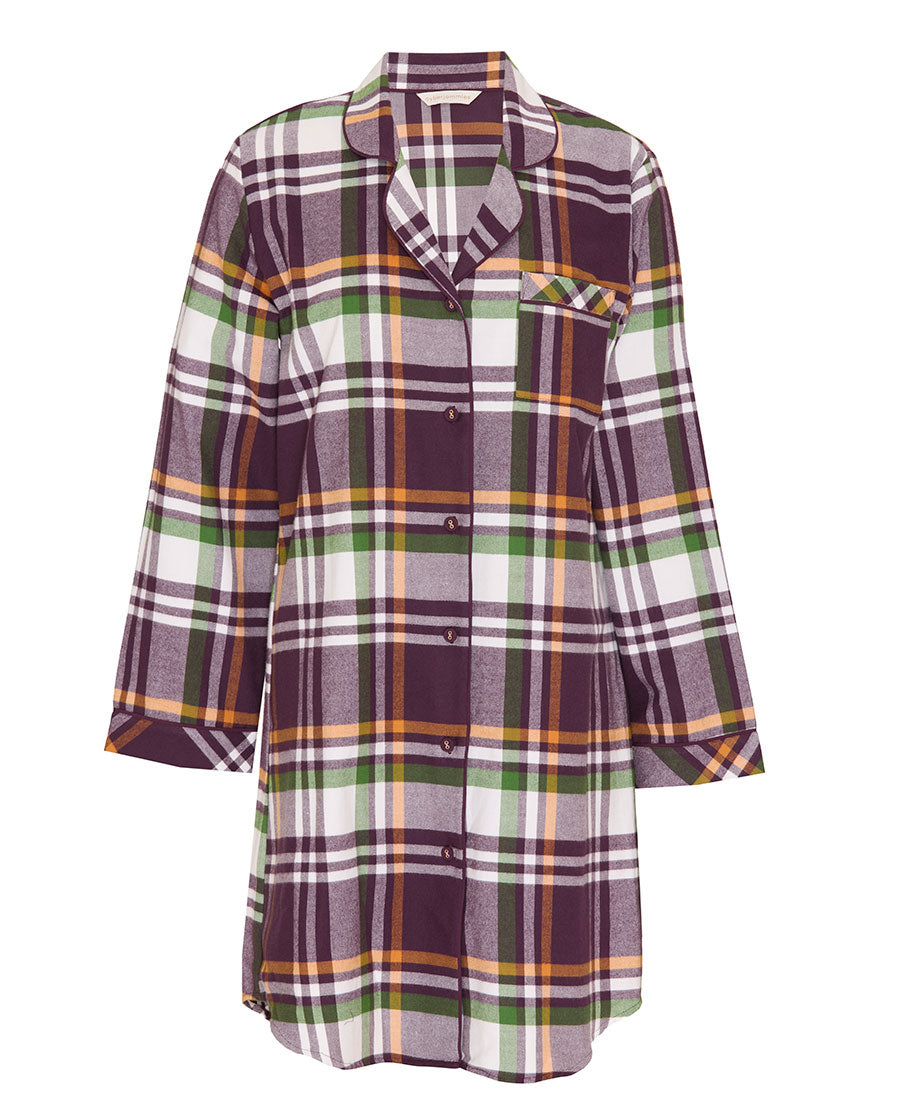 Wild Slumber Womens Lightly Brushed Check Nightshirt