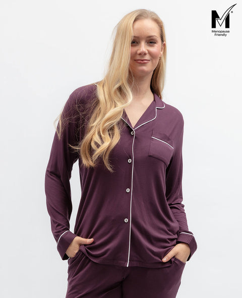 Wild Slumber Womens Revere Jersey Pyjama Top