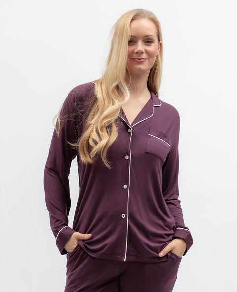 Wild Slumber Womens Revere Jersey Pyjama Top