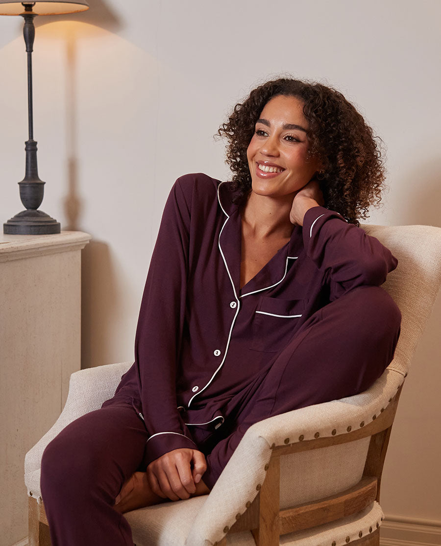 Wild Slumber Womens Revere Jersey Pyjama Top