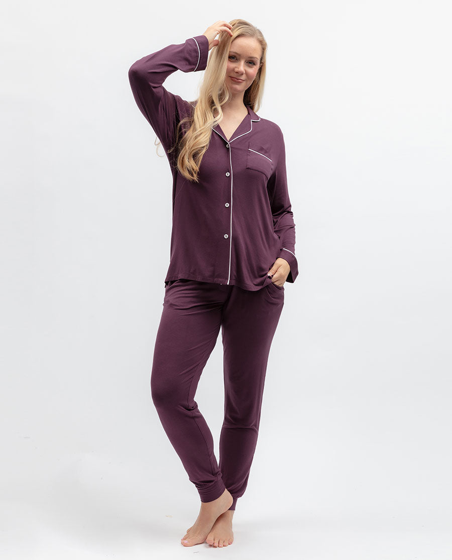 Wild Slumber Womens Revere Jersey Pyjama Top