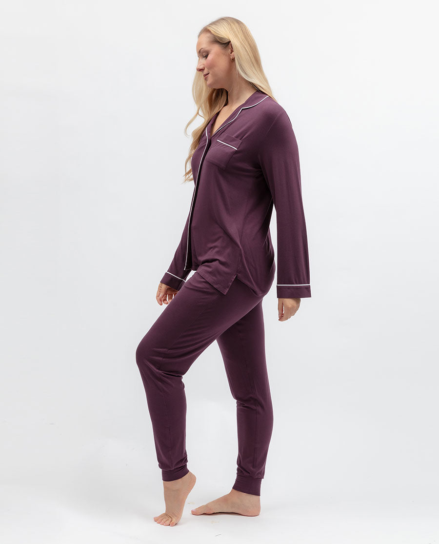 Wild Slumber Womens Revere Jersey Pyjama Top