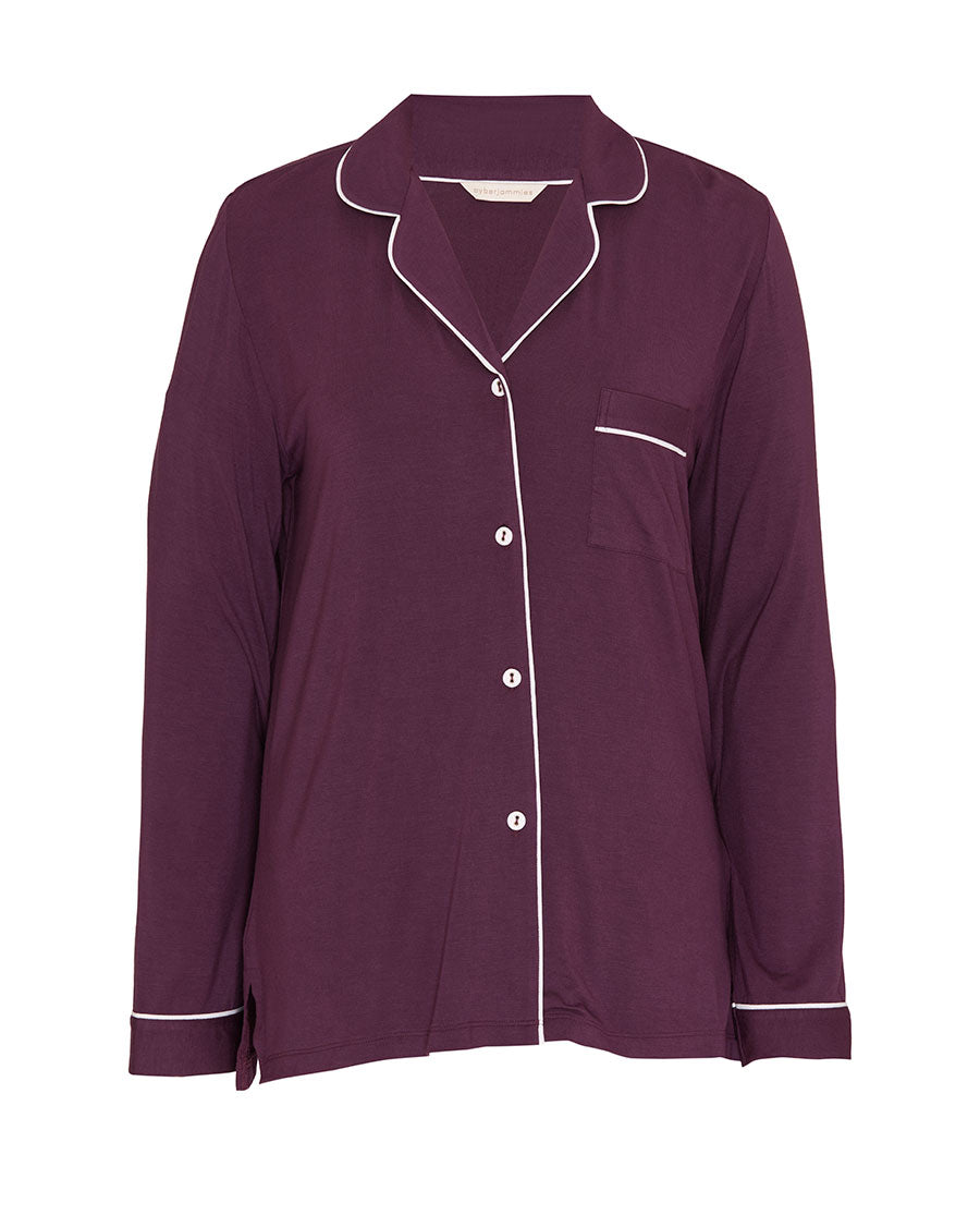 Wild Slumber Womens Revere Jersey Pyjama Top