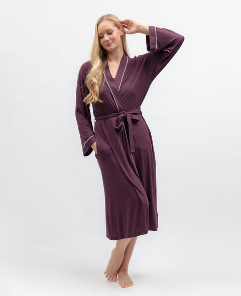 Wild Slumber Womens Jersey Long Dressing Gown