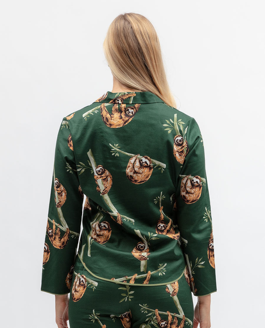 Ember Womens Sloth Print Pyjama Top