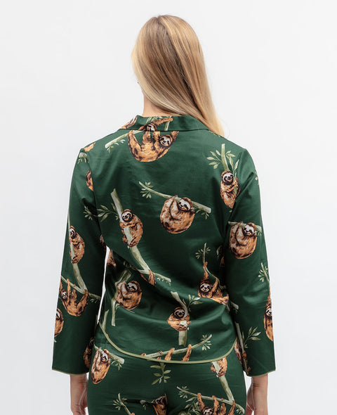 Ember Womens Sloth Print Pyjama Top