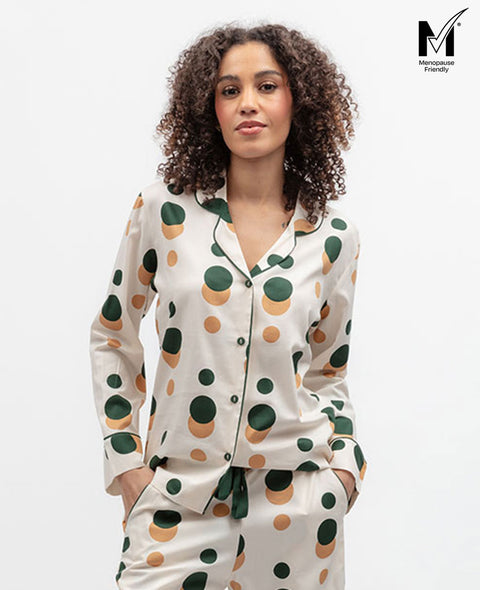 Ember Womens Spot Print Pyjama Top