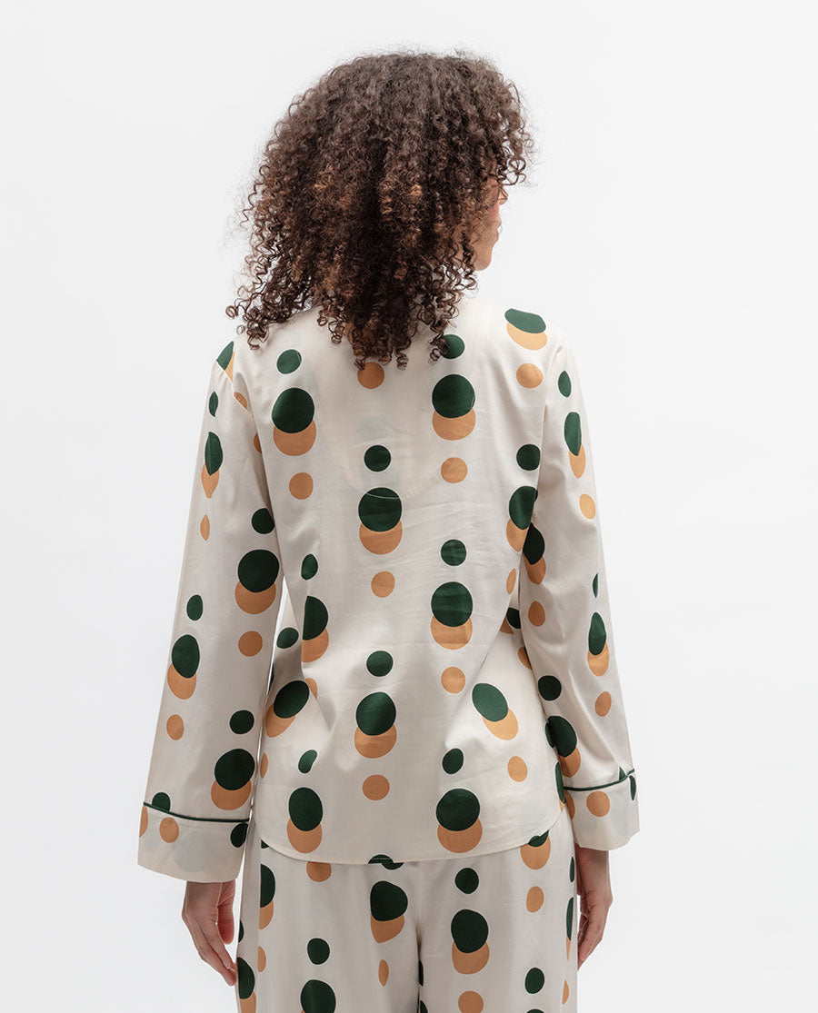 Ember Womens Spot Print Pyjama Top