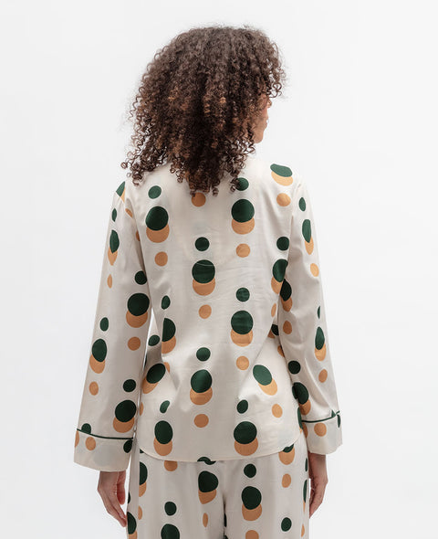 Ember Womens Spot Print Pyjama Top