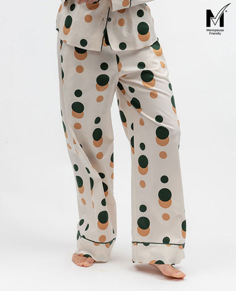 Ember Womens Spot Print Wide Leg Pyjama Bottoms
